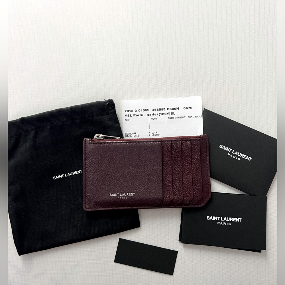 Authentic Saint Laurent YSL Card Case